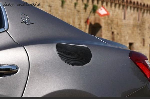 

all real carbon fiber car decorative petrol gas fuel cap cover for maserati gt/gts gran turismo levante ghibli quattroporte