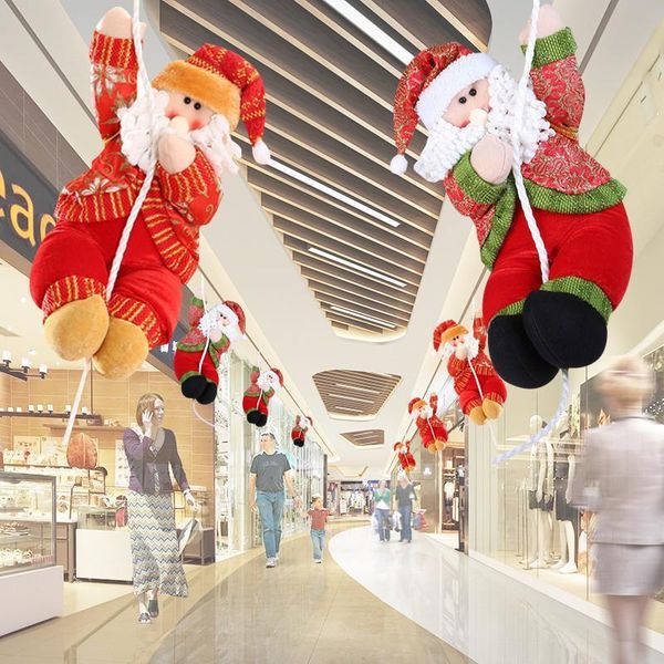 

2colorschristmas home tree decorations shopping malls santa claus smowman new year hanging pendant xmas decoration ornaments supplies fa3092