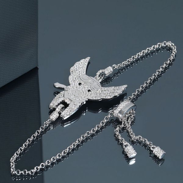 

2019 new fashion 925 sterling sliver pig design pendant brand original kawaii cute bracelets for women girl party gift, Golden;silver