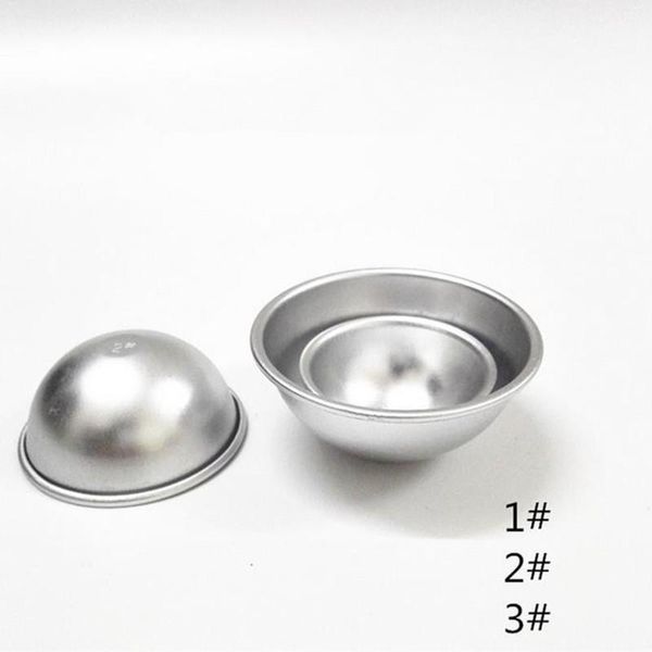 1000 teile/los Heißer 3D Aluminium Ball Kugel Kuchen Pan Zinn DIY Backen Gebäck Ball Mold Werkzeuge Form Küche Formen Bad