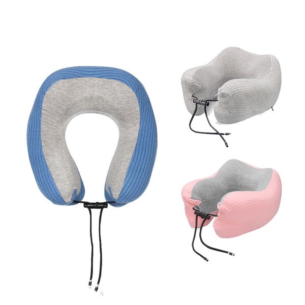

u-shaped memory cotton pillow soft slow rebound space cervical vertebra health bedding drop shipping travel pillow