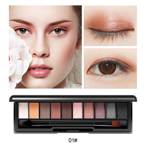 

new arrival not blooming eye shadow shimmer glitter makeup eye shadow 10 colors eyeshadow palette waterproof