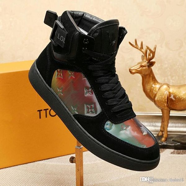 

mens 18 designer shoes luis vuiton rivoli sneakers iridescent color monogram strass fabric black men shoes 19 louis vuitton, Blue;gray