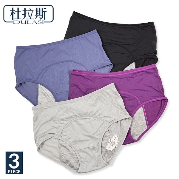 

women's panties dulasi leak proof menstrual period pants women underwear cotton waterproof briefs drop, Black;pink