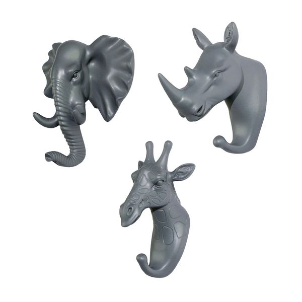 

3pcs resin decorative hook, come with screws, convenient to install and easy to use, suitable for key, jewelry, hat, handbag, ect