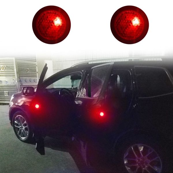 

2pcs universal wireless led car door warning lights anti rear-end collision lamps car styling door led opening warning lamp