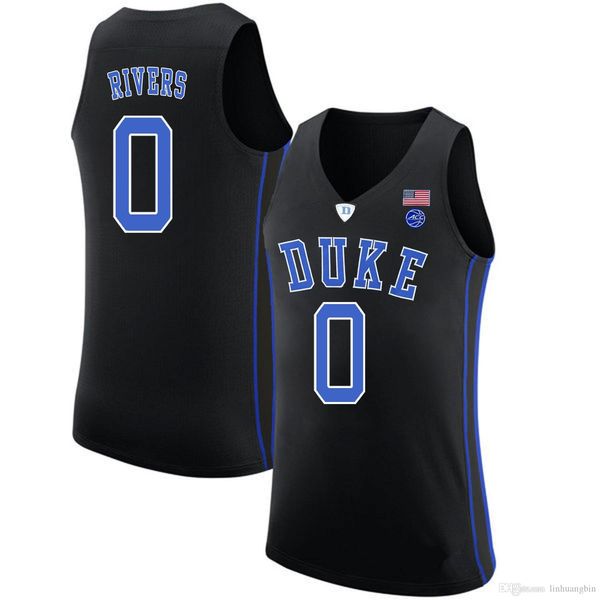 

austin rivers men's duke blue devils cam reddish brennan besser brandon ingram stitched black college basketball jersey