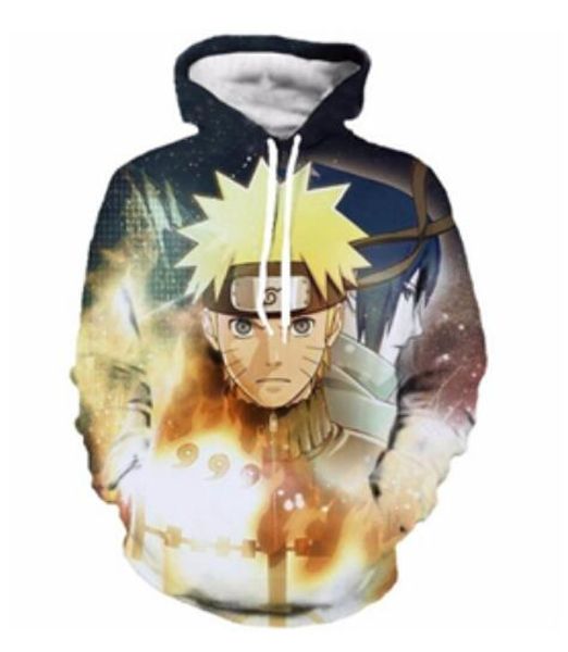 

new fashion hip hop sweatshirt men / women 3d casual hoodies anime naruto harajuku style loose pullover hoodies usa085, Black