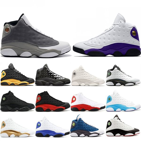 

2019 laker rivals 13s cap and gown men basketball shoes 13 atmosphere grey he got game mens trainer designer sports sneakers