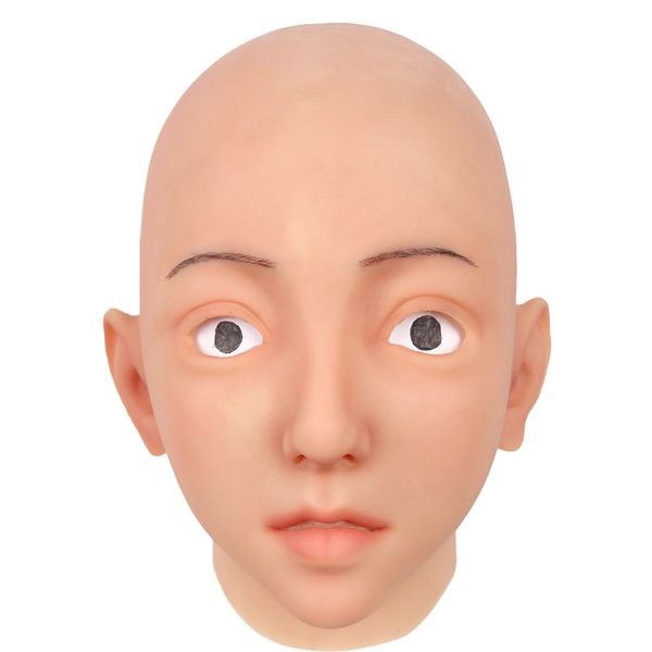 

силиконовые маски halloween лицо маскировки самой искусственная человеческое лицо кож реалистичная полная голова реалистичные трансгендеры к