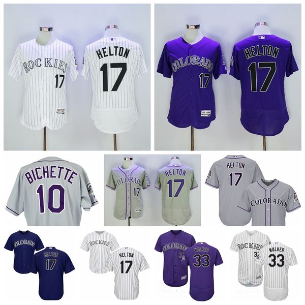 

retire baseball vintage 33 larry walker jersey 14 andres galarraga 38 ubaldo jimenez 17 todd helton 10 dante bichette purple grey white, Blue;black