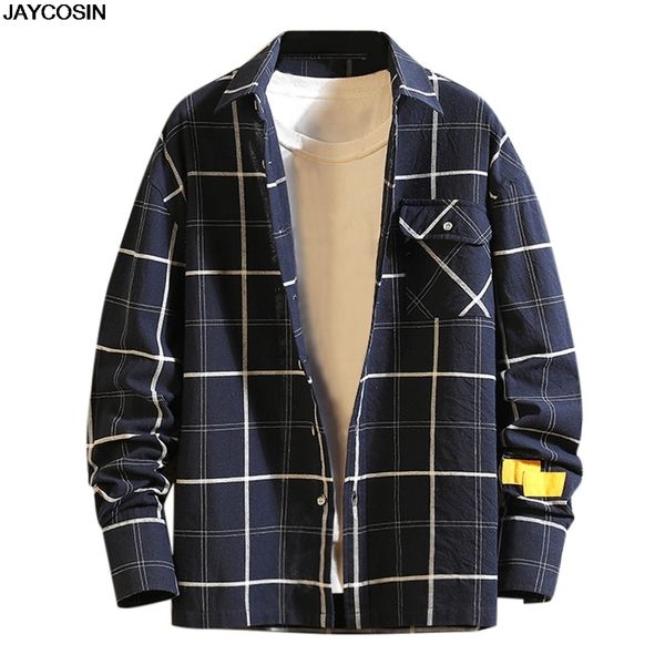 

klv men's coat winter 2019 retro plaid jacket long sleeve men wool coat plus size streetwear overcoat jaqueta masculino 9911, Black;brown