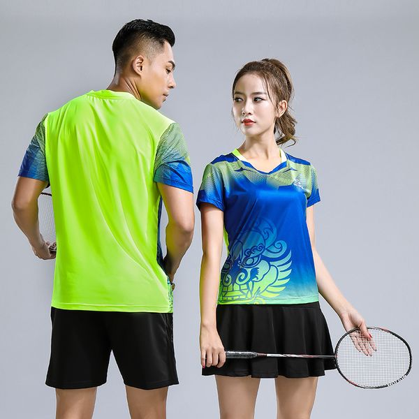 

print qucik dry new badminton sports clothes women/men , sports tennis suit,badminton wear sets, table tennis clothes 231ab, Black