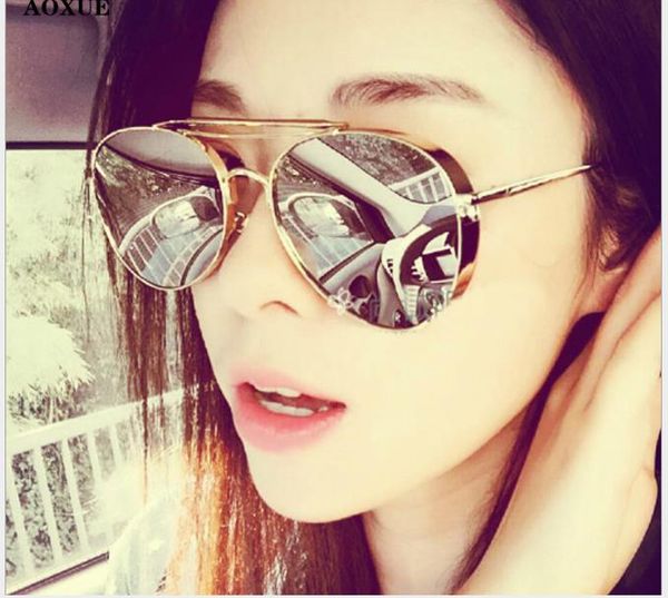 

thickened glasses, trendy sunglasses, fashion, White;black