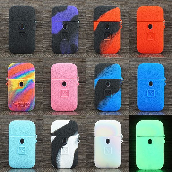

Aurora Play Case Silicone Bag Cases Replaceable Cover Rubber Skin Protector Fit Vaporesso Zero 2 vape mod DHL Free