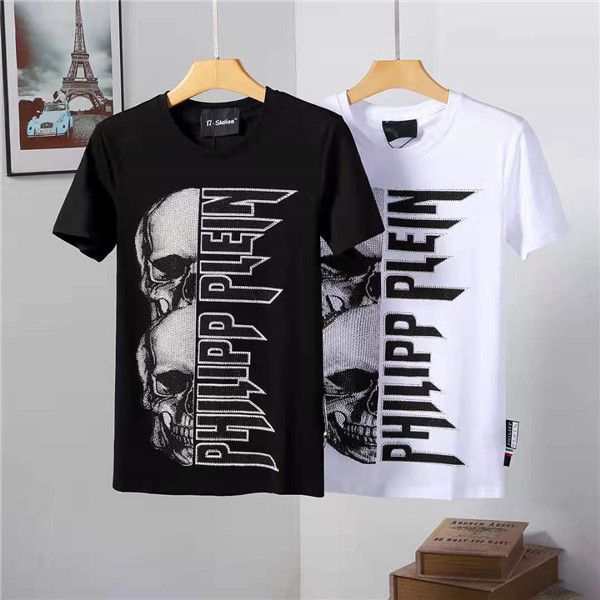 

2019ss новое прибытие высокого качества бренда дизайнерская мужская одежда футболки мода печати тройники размер, White;black