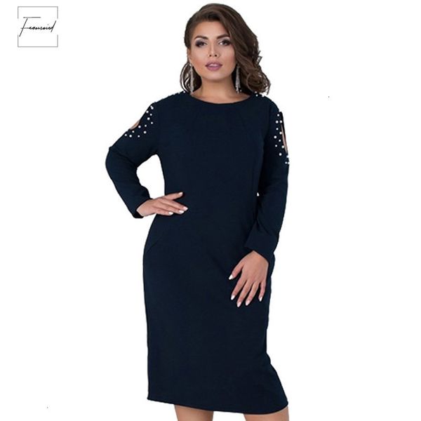 

5xl 2019 winter women dress spring long sleeve plus size dress casual hollow out mini dresses ladies elegant party dresses, Black;gray