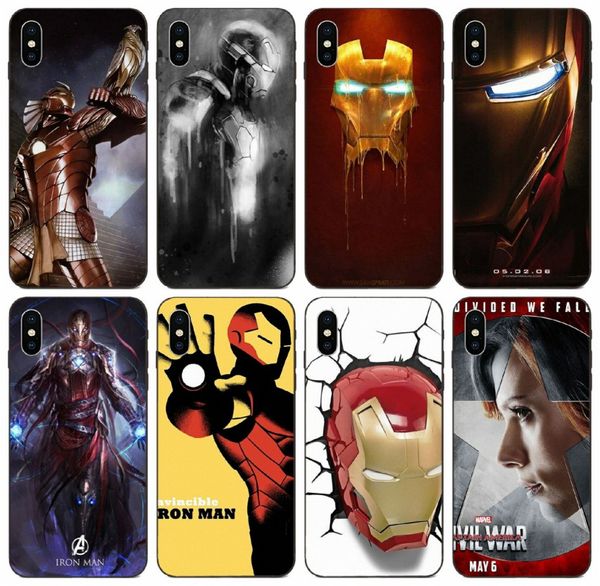 

tongtrade] the avengers iron man mask case for iphone 11 pro x xs max 8s 8 7s 7 6 plus galaxy m30 m40 honor 6x 7x xiaomi 6 drop proof case