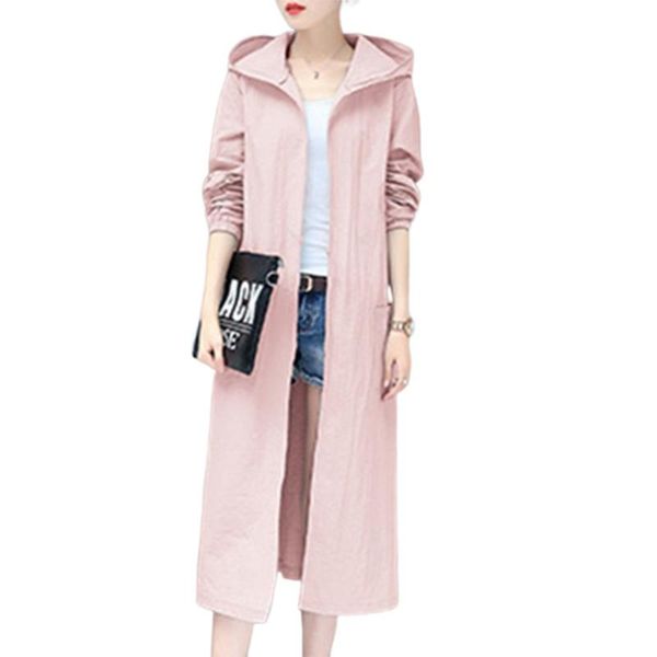 

sun protection clothing female summer breathable beach hooded sunscreen clothes in the long embroidery thin coat, Black;red