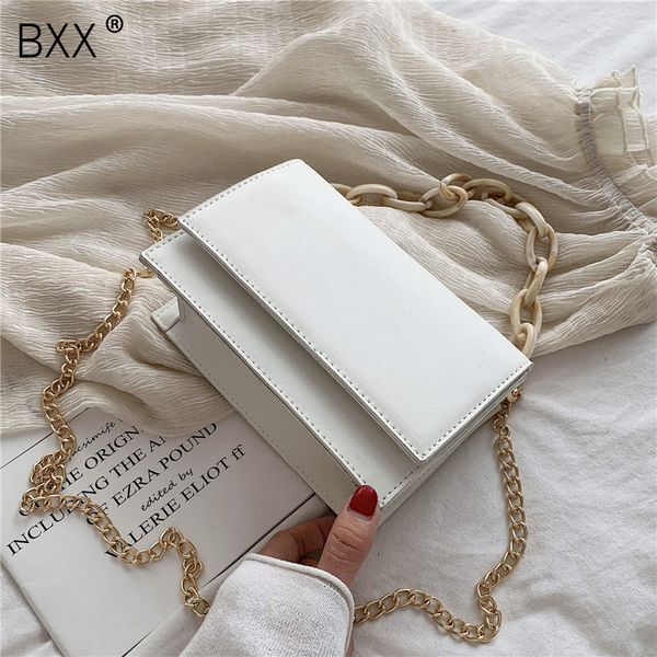 

bxx] цепь дизайн небольшой искусственная кожа crossbody сумки для женщин 2020 весна женский плечо сумка дамы сумки hl654 t200409