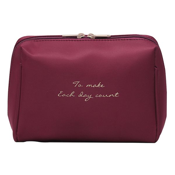 

women multifunction portable storage nylon cases travel cosmetic bag waterproof make up large capacity universal letter print