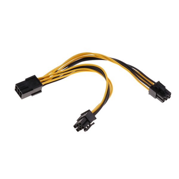 

pcie 6-контактный разъем для 2x 6-контактный разъем питания splitter кабель pcie pci express extension cord