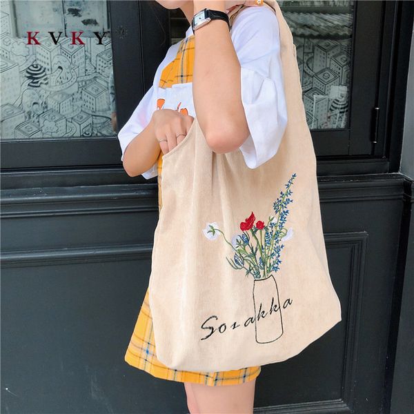 

ladies large capacity casual handbag totes canvas teenage girls school bags large capacity shopping bags for women 2019 bolsa