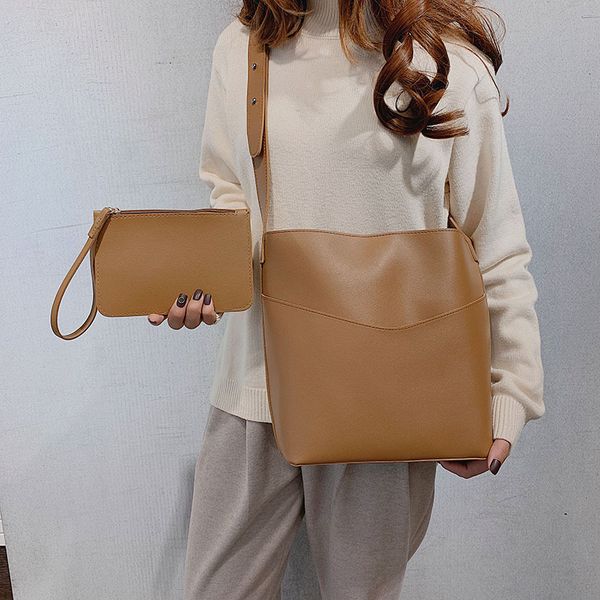 

2020 новые случайные моды корейский ретро ведро мешок портативный кроссбоди мешок плеча женщин