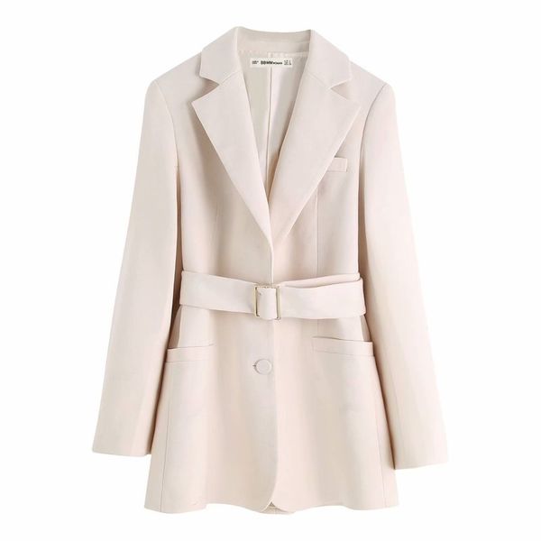 

bb75-9599 european and american fashion belt suit jacket, Black;brown