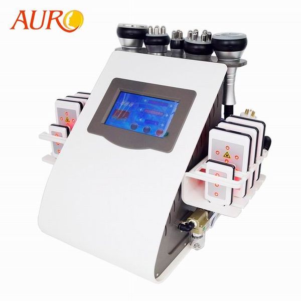 

profession ultrasound 6 in 1 vacuum cavitation diode laser fat slimming rf beauty salon equipment machine au-61b