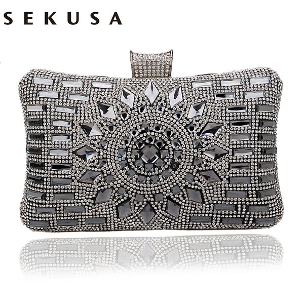 

sekusa acrylic women handbags diamonds clutch evening bags messenger shoulder bags for wedding/party/dinner small day clutches cj191205
