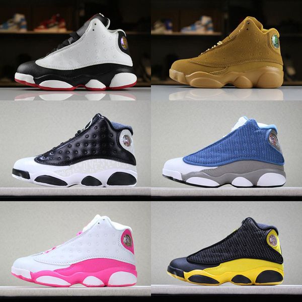 

kids jumpman 13 children basketball shoes boy girl 13s black sports shoes toddlers athletic trainers mens kids shoes