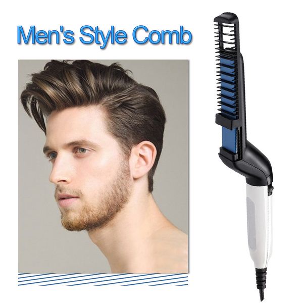 Multifunctional Men S Hair Straightening Shaping Comb Electric