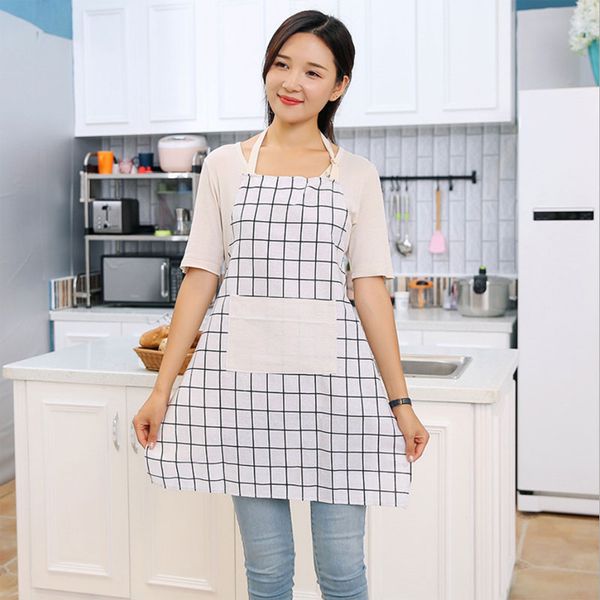 

aprons professional anti-oil square design kitchen cooking waist cotton organizer home using