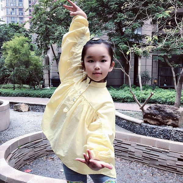 

sxtdg cotton shirt women's clothing 2020 beauty clothing children's children's all-match different loose super ocean style ba, White;black