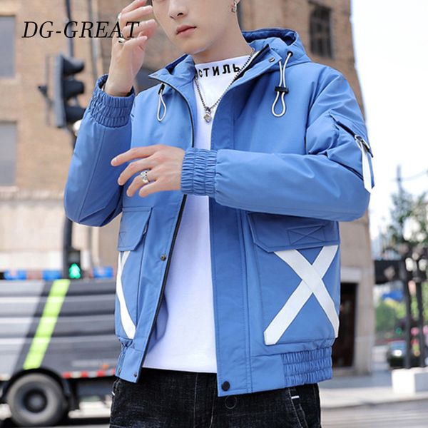 

fashion jacket men spring autumn casual solid zipper bomber jackets orange overcoat baseball mens thin pilot jacket male, Black;brown