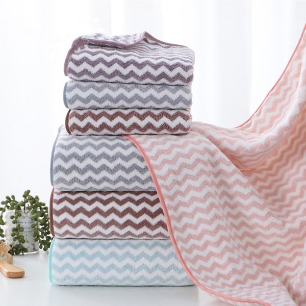 

soft shower towel soft quick-drying washcloth microfiber absorbent bath+hand towel set swimwear shower bathtowel cloth