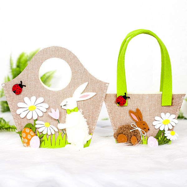 

bag easter party supplies flower easter basket gift bag happy decorations for home