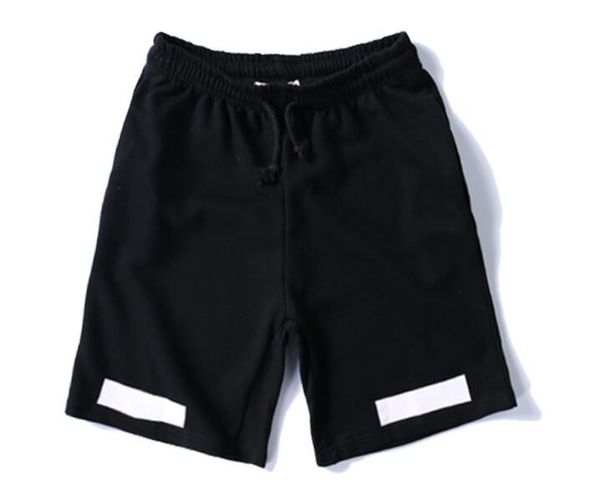

summer 2020 fashion stylist brand shorts men's cotton casual printing hip hop shorts white ow shorts, White;black
