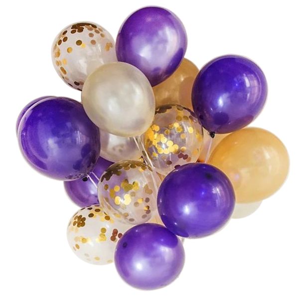 

pack of 20 foil confetti latex balloons wedding birthday party decoration 12 inch