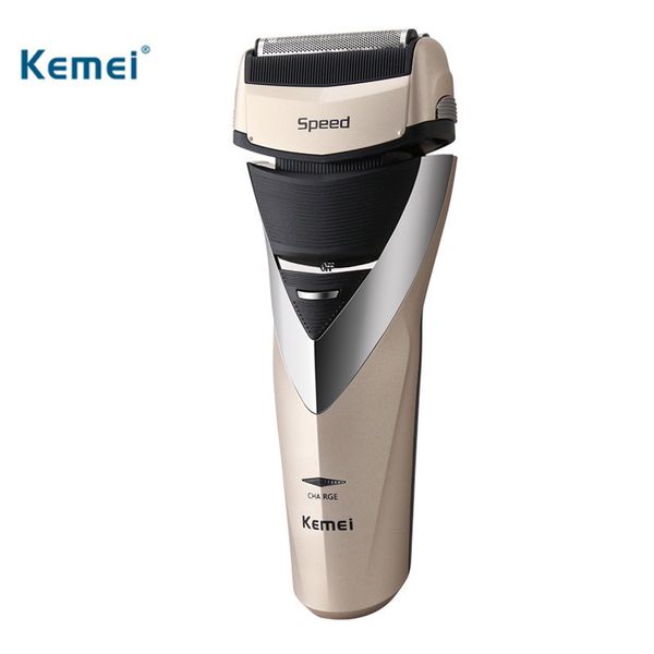 

kemei 3d floating head rechargeable razor electric shaver triple blades whole body washing shaving profession men face care
