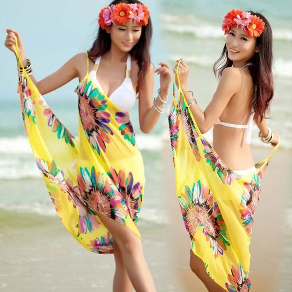 

women beach dress sling swimwear wear bikini wrap dress sarong beach skirts cover-ups pareo towel open-back, Blue;gray