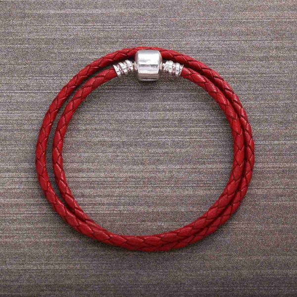 

ajax 14 color wholesale long chain buckle leather pan bracelets for women fashion jewelry, Golden;silver