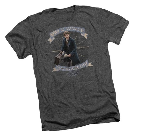 

ньют scamander - фантастические звери. взрослый хизер футболка, White;black