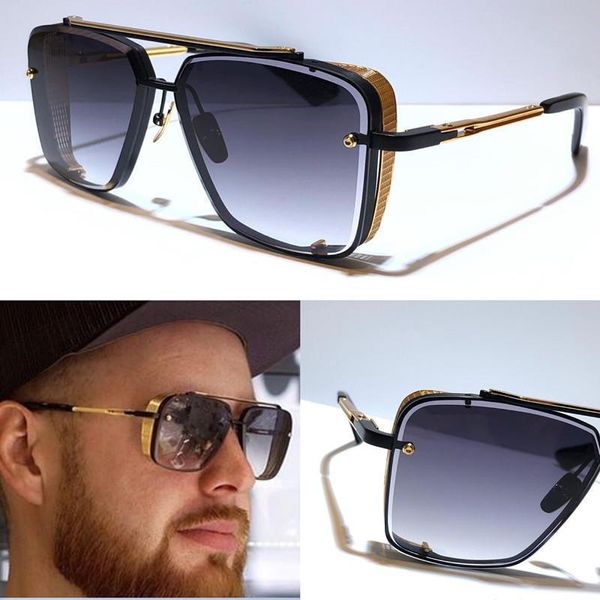 

2020new limited edition sunglasses men designer metal vintage sunglasses fashion style square frameless uv 400 lens with original case, White;black