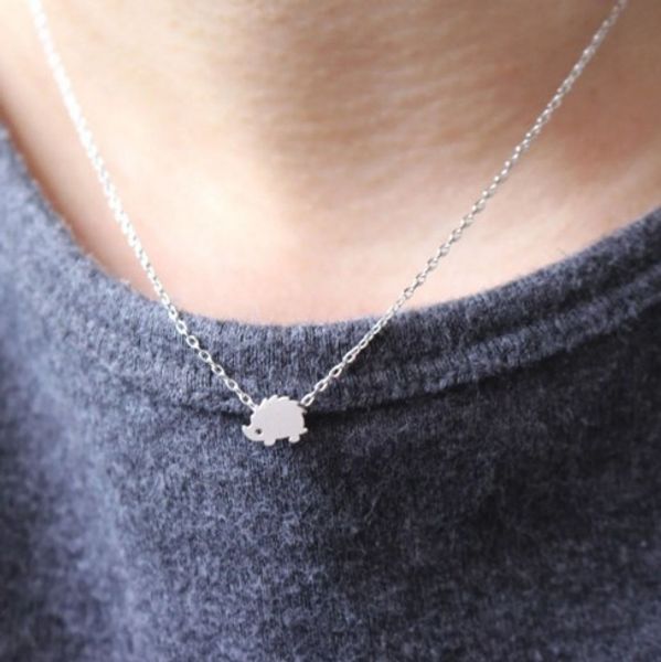 

cute 3d hedgepig necklaces for girls /laides lariat chokers pendant necklaces gold /silver plated jewelry gifts for friends , families, Golden;silver