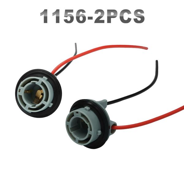 

jgaut 2 pieces bulb wiring harness socket t5 1156 7440 3156 1157 7443 3157 car headlight bulb connector extension head lamp