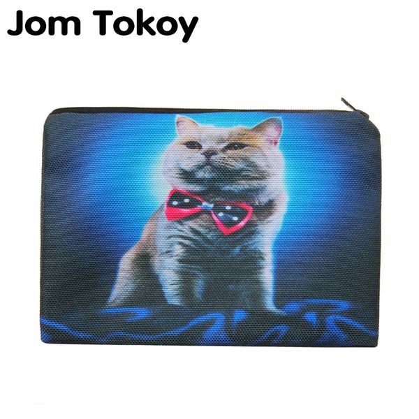 

blue bow cat portable type make up bags cosmetic case maleta de maquiagem bags storage travel makeup bag brand pencil case