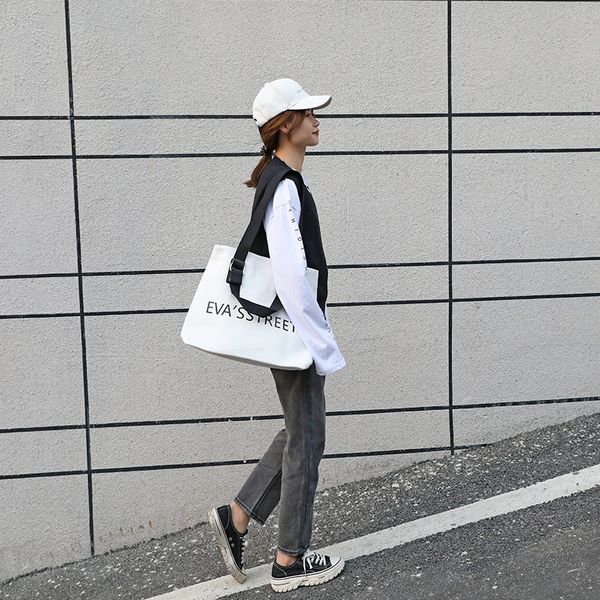 

canvas bag korean-style large capacity portable canvas bag handbag new style women's