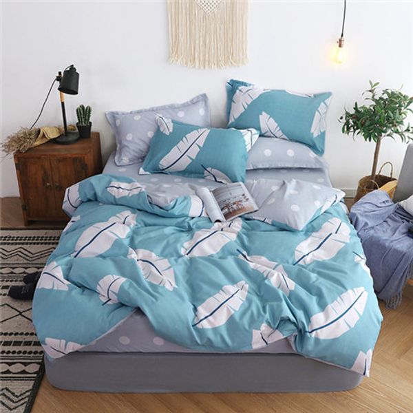 

blue fashion3/4pcs bedding sets/bed set/bedclothes for kids/bed linen duvet cover bed sheet pillowcase,twin full